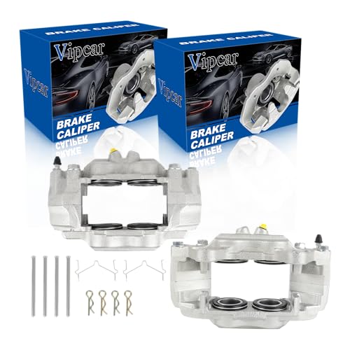 Front Disc Brake Caliper Assembly – Compatible with Toyota Sequoia 2001–2007, Tundra 2000–2006, 4Runner 2003–2005 – Driver & Passenger Side – 2PC Set 192713 192712