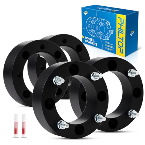 PHILTOP 4X137mm Lug-Centric ATV Wheel Spacers 2 inch for KAF400 Mule 600 - color: Black, size: 4X137mm-110mm-M10x1.25-2"-4pcs