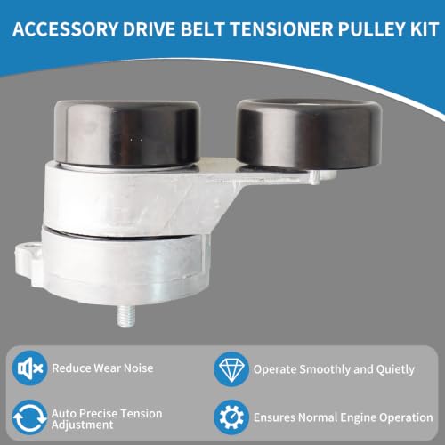 39142 Engine Belt Tensioner Serpentine Belt Drive Idler Pulley Kit - size: 90K-39142