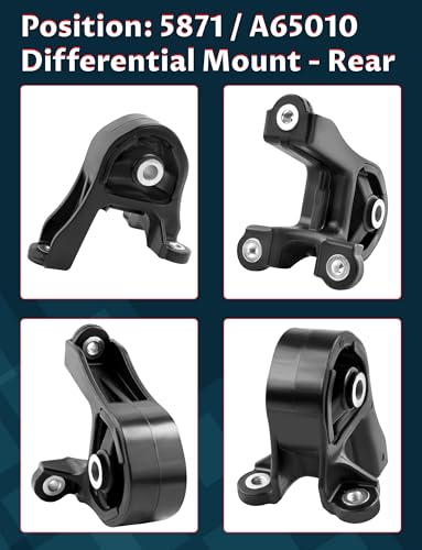 Engine Motor Mount & Trans Mount Set for 2002-2006 CR-V 2.4L Auto Trans - size: 2002-2006 H-onda CR-V 2.4L (AWD/4WD)