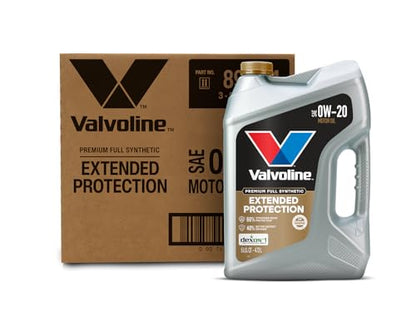 Valvoline Extended Protection Full Synthetic Motor Oil SAE 0W-20 5 QT, Case of 3 - size: 5 QT, Pack of 3, style: Extended Protection