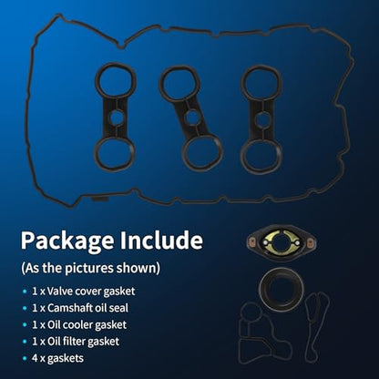 Engine Valve Cover Gasket Set Fits for 2007-2013 BMW 128i 328i 528i X3 X5