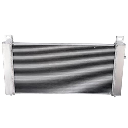 4 Row Aluminum Radiator for 2003-2014 Chevrolet Silverado GMC Yukon 1500 2500 3500 6.0L V8, Full Performance Aluminium Radiators, Automotive Replacement Radiator