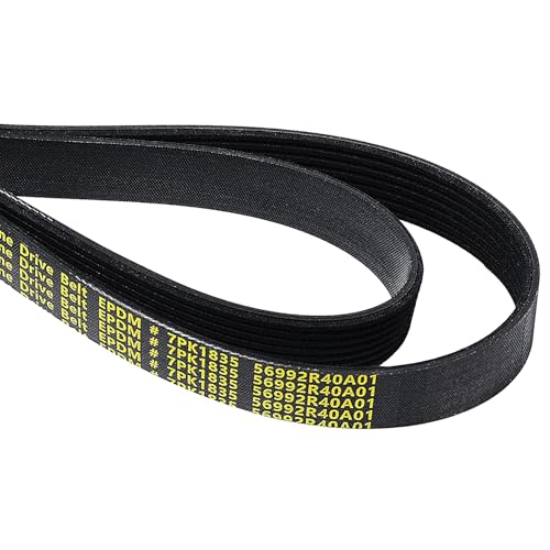 ‎‎56992R40A01 Serpentine Belt V-Ribbed Drive Belt Compatible with 2008-2012 Accord EX/EX-L/LX/LXP LXS 2.4L L4,2011-2012 Accord SE 2.4L L4 Gas,Replace 7PK1835,1070723 72.24" Length - size: 7PK1835-1835mm