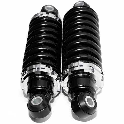 Rear Street Rod Coil Over Shock SET w/350 Pound Black Coated Springs - size: Spring Rate:350