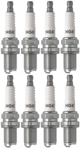 R5671A-8 Racing Spark Plugs 4554 | Set of 8 | Performance Plugs for Race & High-Compression Engines