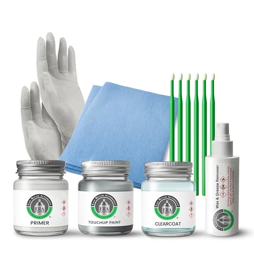 ERA Paints - KAD - Gun Metallic for NISSAN Exact OEM Color Match Automotive Touch Up Paint for Cars - Scratch & Chip Repair for Metal & Plastic - Pro Kit - Made in USA - style: Touch Up Jar/Clr/Primr/PrepKit