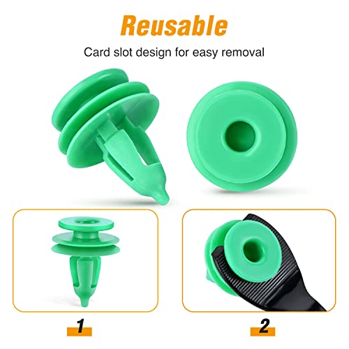 GOOACC 100PCS Door Panel Retainer Clips OEM:# 6503204 - color: 100Pcs Door Panel Clips 7.5mm