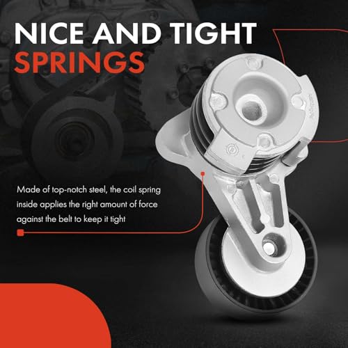 A-Premium Belt Tensioner Assembly with Pulley Compatible with BMW