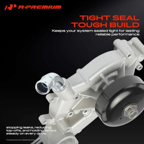 A-Premium Water Pump with Thermostat & Gasket Compatible with GM Vehicles