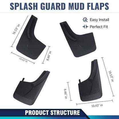 PIT66 Front Rear Universal Mud Flaps Splash Guards Fender Mudguards 2 Pcs - size: Universal 1