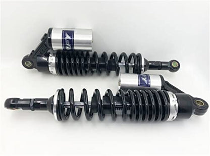 360mm Rear Shock Absorber Suspension Motorcycle ATV Quad 7mm Spring - color: Silver Black