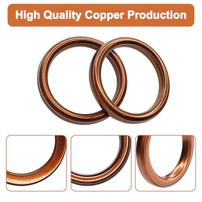 5Pcs Pit Dirt Bike Exhaust Crush Gasket for Honda CG125 150cc 200cc Motorcycle Exhaust Muffler Pipe Gaskets for Pit Dirt Motorbike ATV Quad 4 Wheeler (30mm ID 40mm OD)