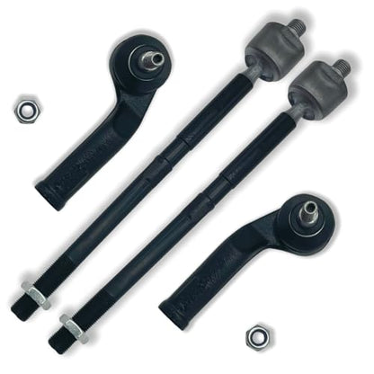 4PCS Front Inner & Outer Tie Rods Kit Fit for Ford 2013-2018 C-Max Escape, 2014-2018 Transit Connect, 2012-2018 Focus | Replaces ES800954 ES800955 EV800898 X2 - size: ES800954 ES800955 EV800898 X2