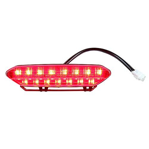 LED Tail Light Brake Rear Light for ATV 2006-2009 Yamaha YFZ450 (Red)