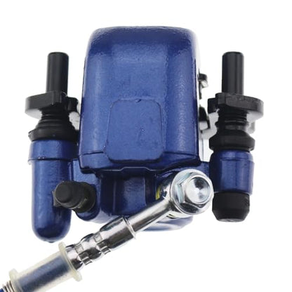 PRO BAT Rear Brake Master Cylinder Caliper + Brake Pad Assembly - color: Blue