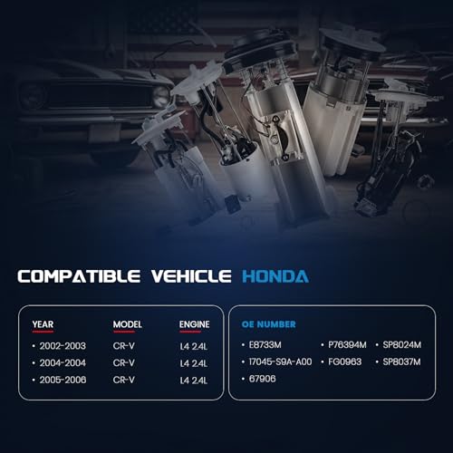 KELOKE Electric Fuel Pump Module Assembly Compatible with Honda - color: E8733M