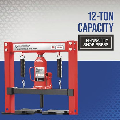 Strongway 12-Ton Hydraulic H-Frame Shop Press - style: 12 ton
