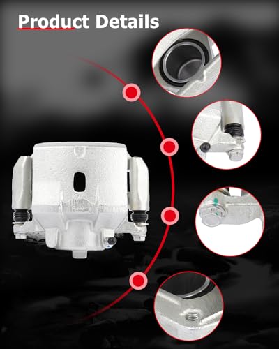 cciyu Front Right Disc Brake Caliper Assembly w/Bracket 18-B4911 - size: Front Right[18-B4911]