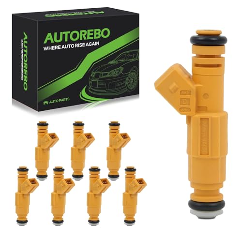 Fuel Injectors Set of 8 Compatible with Ford Mustang 1986-1995 V8 5.0L Gas, replace# 0280155701 0280150700 0280155710 FJ583 0280155746# 1986 1987 1988 1989 1990 1991 1992 1993 1994 1995 - size: 583