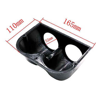 ETOPARS Black 2" 52mm Dual Hole Dash Dashboard Car Gauge Pod Mount Holder
