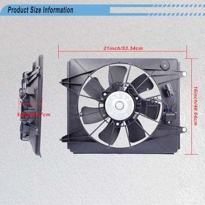 Radiator Cooling Fan Compatible with 2010-2011 CR-V 2.4L L4 - size: 2010-2011 Honda CR-V