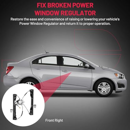 BDFHYK 751-740 Power Window Regulator with Motor Front Right for 2012-2015 Chevy Cruze 2016 Chevy Cruze Limited 2012 2013 2014 2015 2016 12 13 14 15 16 - size: Front Right, style: 2016 Chev Cruze Limited 2011-2015 Cruze 2Pins