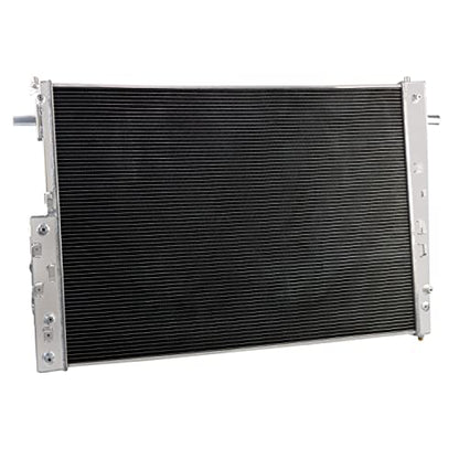 ALLOYWORKS 4 Row Full Aluminum Radiator For 2008 2009 2010 Ford F-250 F350 F450 6.4L V8 Turbo Powerstroke Diesel Automotive Replacement Radiators Manual Automatic Transmission Crossflow Radiator