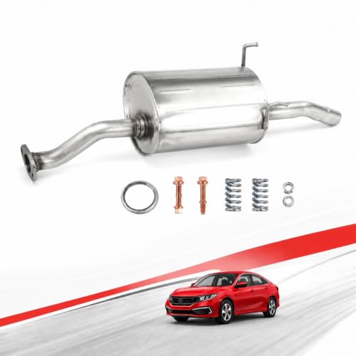 54312 Rear Exhaust Muffler for 2001-2005 Honda Civic/Acura 1.7EL HC07 - size: 2001-2005 civic 2001-2005 Acura