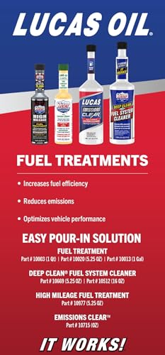 Lucas Oil 5.25 Oz. High Mileage Fuel Treatment - 1 Each