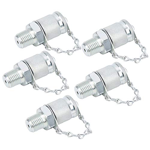 Hydraulic Test Coupling Adapter Kit High Pressure with Sealing Thread for Hose Fitting Oil Measuring Tool(NPT1/4) - size: NPT1/4