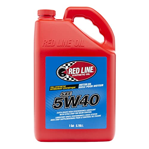 Red Line 15405 SAE 5W40 완전 합성 모터 오일 - 3.8L(1갤런)