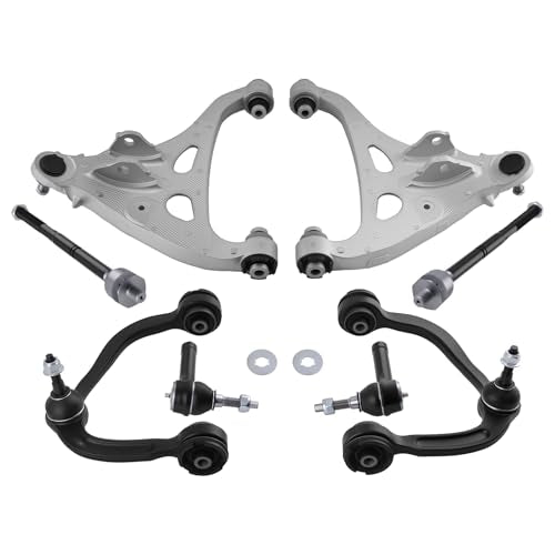 maXpeedingrods 8PC Front Control Arms for Ford F-150 Lincoln Mark LT 2004-2008, K80306 K80308 Suspension Kit Upper Lower Control Arms w/Outer & Inner Tie Rod Ends - size: 8PCS