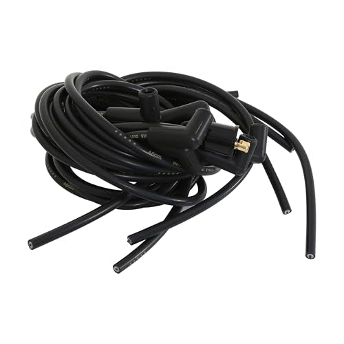 ACCEL 4041K SuperStock 4000 8mm Spark Plug Wire Set, 90° Boots, Black