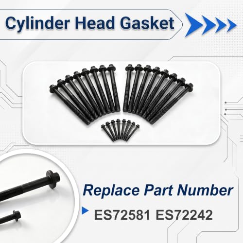 6.4 Full Head Gasket Set w/Head Bolts Fit for Ford 08-10 HS26565PT CS26565 - size: 6.4 Full Head Gasket Set w/Head Bolts