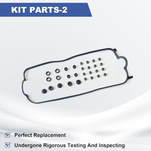 MLS Engine Cylinder Head Gasket Set W/ 10 Head Bolts - color: HS26155PT