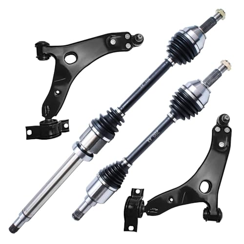 Detroit Axle - Front Left Right CV Axle Shafts + Front Lower Control Arms - size: 4CX32095/4PC