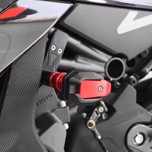 Motorcycle Frame Sliders Falling Anti Crash Guard Protector Fit for CFMOTO 450SS 450SR 450NK CF MOTO 450 SS, CNC T6061 Aluminum Bodywork Frame Safeguard Accessories (Black) - color: Black