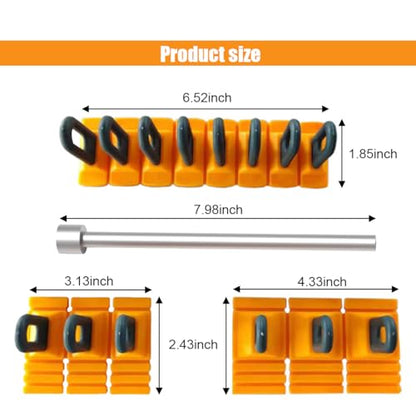 4Pcs/Set Car Dent Repair Tools, Paintless Dent Repair Removal Tool, Heavy Duty Dent Puller Kit, Powerful Car Body Repair Tool, Glue Tabs Dent Remover Tool for Car Dent Repair (Yellow) - color: Yellow