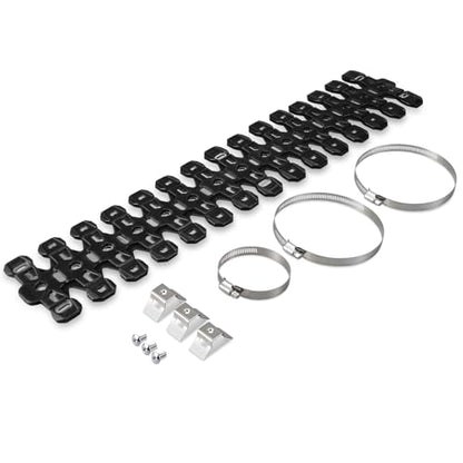NICECNC Pipe Heat Shield Cover Guard Protector Motorcycle,Black - color: Black