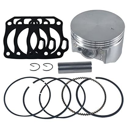 70mm Flat Top Piston and .550 Ring Kit With Head Gasket For Predator 212cc