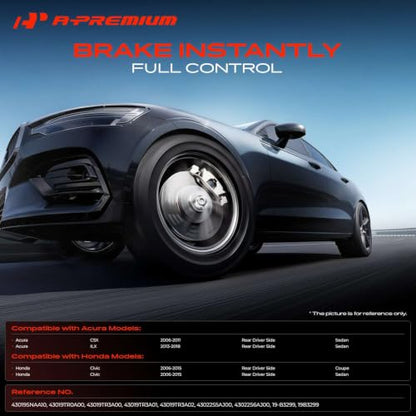 A-Premium Rear Left Driver Disc Brake Caliper with Bracket - style: Rear Driver Side