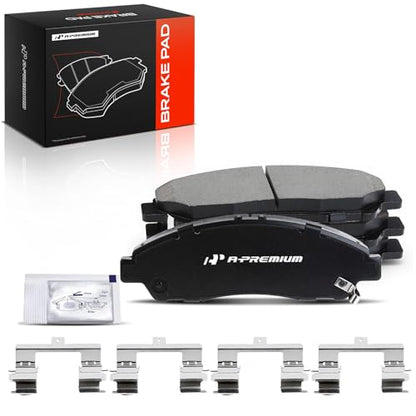 A-Premium Front Ceramic Brake Pads Compatible with Honda & Acura - style: Front - P1280