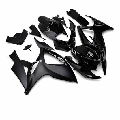 YTL Matte Glossy Black Full Fairing Fit for Suzuki 2006-2007 GSXR 600/750 - color: 049 Matte Glossy Black