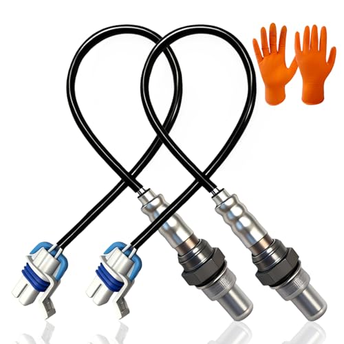 Upstream & Downstream O2 Sensor Set | Direct Replacement for OE #234-4407 | Compatible with Chevy & GMC V6/V8 Models 2003-2007-WITH GLOVES - size: 2-Pack 234-4407
