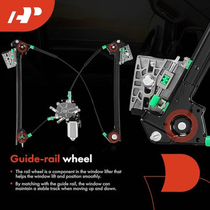 A-Premium Front Passenger Side Power Window Regulator with Motor (2-Pin) - style: Front Passenger(RH)
