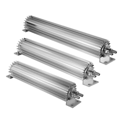 Universal 12'' Aluminum Dual Pass Finned Transmission Oil Cooler W/Fittings Silver - color: Silver, size: 12''