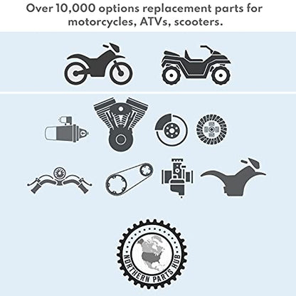 Fork Seal & Wiper Set fits - VTX 1800 VTX1800 2002-2008 - Fork Dust Seals - Wear-Resistant Seal Kit - Fork Oil Seals & Wiper Rebuild Repair Kit - High Strength Rubber Seals