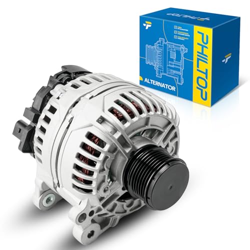 PHILTOP 11134N New Alternator 140A Compatible with Jetta 2006-2014 2.0T - size: 11134N