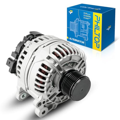 PHILTOP 11134N New Alternator 140A Compatible with Jetta 2006-2014 2.0T - size: 11134N